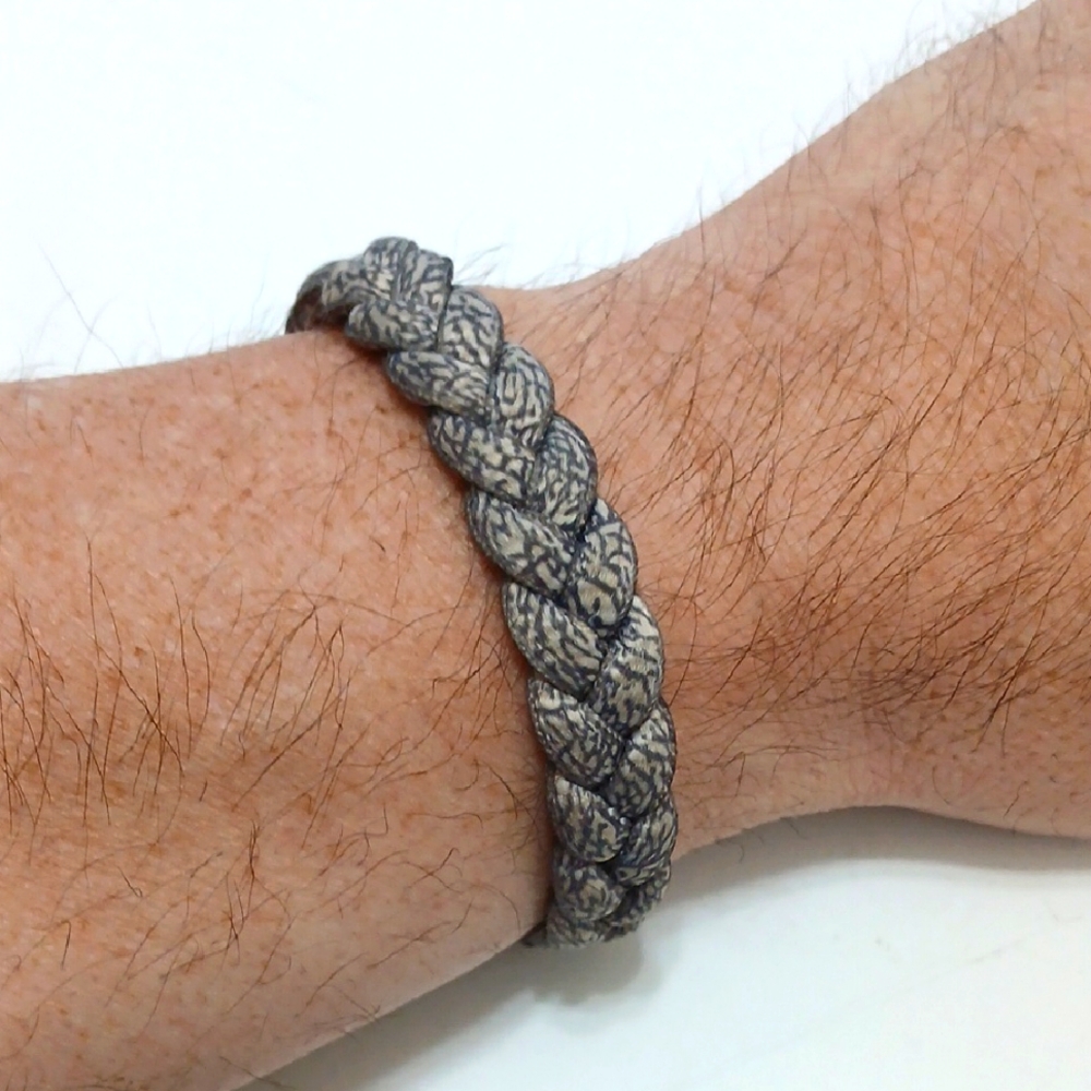 RASTACLAT Men's Asphalt Classic Elephant Grey Bracelet